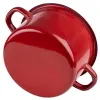 Emaillierter Topf ohne Deckel RED 5.5l Gas Induktion Produktbild-Vorschau 5