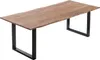 Esstisch Baumkante massiv Akazie stonefarben 200 x 100 cm Produktbild-Vorschau 8