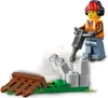 A Lego construction worker using a jackhammer to break apart concrete blocks. Náhľad obrázku produktu