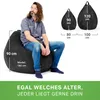 Green Bean® Indoor Sitzsack "Scoop" 90x110cm mit EPS Perlen Produktbild-Vorschau 4