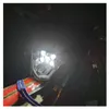 Černá maska s LED světlometem pro motocykly, s potkávacími Náhled obrázku produktu 4