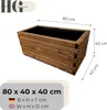 HolzGarden Dřevěný květináč z masivu impregnovaný včetně Náhled obrázku produktu 3