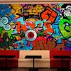 Vlies Fototapete - Graffiti art 400x280 cm Streetart Produktbild-Vorschau 2