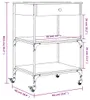 vidaXL Küchenwagen Räuchereiche 60x48x89,5 cm Holzwerkstoff Produktbild-Vorschau 8