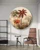Leinwandbild rund Palmen im Dschungel 40x40 Feeby Beige Produktbild-Vorschau 3