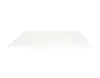 A white mattress topper is shown from a side angle on a white background. Produktbild-Vorschau
