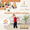 COSTWAY 3 teiliges Holz Eisenbahn Set, Kinder Holzzug Produktbild-Vorschau 4