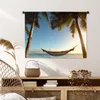 MuchoWow® Wandteppich Wandbehang Strand - Hängematte - Produktbild-Vorschau 6