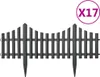 vidaXL Obruba trávníku 17 ks. Antracit 10 m PP Náhled obrázku produktu 1