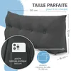 ELONEO Coussin dorsal 120 cm de large, coussin en forme de Voir les images du produit 3