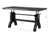 MASSIVMOEBEL24 | Table à manger 180x90x80-101 Manguier Voir les images du produit 8