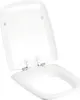 Geberit WC-Sitz Cavelle weiß, mit Deckel, Scharniere Produktbild-Vorschau 1