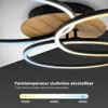 LED Deckenleuchte Holz CCT dimmbar Fernbedienung Produktbild-Vorschau 2