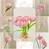 400 stk Pfeifenputzer zum Basteln Blumen, Rosa Tulpen Produktbild-Vorschau 7