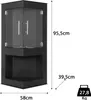 Moritz Ethanol Kamin Wandkamin I 95 x 58 x 39 cm Eckkamin I Produktbild-Vorschau 3