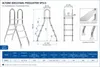 Edelstahl Poolleiter 3+3 Stufen für Aufstellbecken 110 cm Produktbild-Vorschau 6