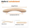Holzgriffe Holzknopf Holz Möbelgriff Knopf Schubladengriff Produktbild-Vorschau 2