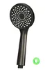 DUSCHKOPF Schwarz 1/2" Handbrause Brause Duschbrause Produktbild-Vorschau 2