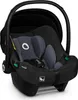 A black and gray baby car seat is shown against a white background. Podgląd zdjęcia produktu