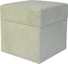 Pufa welurowa ZEFIR DOT 40x40 cm kwadratowa z pojemnikiem Podgląd zdjęcia produktu 1