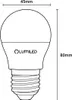 LUMILED LED žárovky E27 P45 5W nahrazují 40W žárovku 6 kusů Náhled obrázku produktu 9