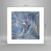 Poster - Poster ohne Rahmen - Gold Blau Farbe - 30x30 cm - Produktbild-Vorschau 4