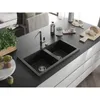 Mexen Hektor zlewozmywak granitowy 2-komorowy 800 x 480 mm, Podgląd zdjęcia produktu 2