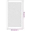 vidaXL Drzwi do szafy 2 szt. Konstrukcja kratowa 49,5x99 cm Podgląd zdjęcia produktu 6