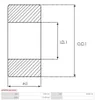 AS-PL Lager Kugellager Rillenkugellager 8,00x23,00x14,00xmm Produktbild-Vorschau 2