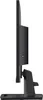 Side view of a black computer monitor on a stand, against a white background. Produktbild-Vorschau