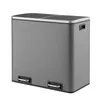 SVITA TM2X24  Mülleimer grau 48 Liter (2x24L) Treteimer Produktbild-Vorschau 5