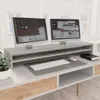 vidaXL Podstawka pod monitor betonowa szara 100x24x13 cm Podgląd zdjęcia produktu 13