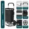 VOUNOT® 2 Räder Einkaufstrolley Klappbar mit 50L Produktbild-Vorschau 4