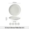 Teller set 4er Ø25,2 cm Keramik Speiseteller Dessertteller Produktbild-Vorschau 2