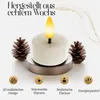Meisterhome® LED Teelichter 12er-Set – Flammenlose Kerzen Produktbild-Vorschau 4