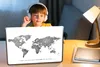 MuchoWow® Laptop Aufkleber Sticker Cover Weltkarte - Produktbild-Vorschau 3
