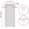 vidaXL Roleta plisowana biała 85x200 cm szerokość tkaniny Podgląd zdjęcia produktu 6