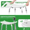 VOUNOT® Duschhocker höhenverstellbar 38–52cm, ergonomischer Produktbild-Vorschau 6