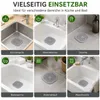 4x Abflusssieb Silikon, Spülbecken Sieb, Dusche Haarfänger, Produktbild-Vorschau 6