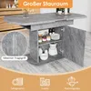 Uittrekbare eettafel 110/130 x 70 x 75 cm, ovale eettafel Productafbeelding-voorbeeld 4