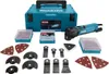 A collection of Makita brand tools and accessories laid out on a white background. Voir les images du produit
