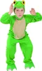 A child wearing a frog costume is posing for a photo against a white background. Náhled obrázku produktu
