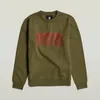 G-star Stacked Old Skool Logo Sweatshirt Grün M Herren Grün Produktbild-Vorschau 3