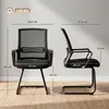 HOMCOM 2er-Set ergonomische Schreibtischstühle, Produktbild-Vorschau 3