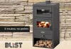 Krbová kamna BLIST NAPOLI s troubou, 9,5 kW, antracit Náhled obrázku produktu 2