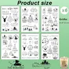 Rub On Sticker Set (6 Stück) – A5 Weihnachten Rub On Produktbild-Vorschau 2