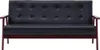 vidaXL Sofa 3-Sitzer Schwarz Kunstleder Produktbild-Vorschau 3