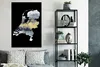 MuchoWow® Poster Karte von Europa - Blau - Schwarz 80x120 Produktbild-Vorschau 4