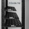 Extralink Półka 1U 300mm Czarna 19", do szaf wiszących, Podgląd zdjęcia produktu 7