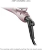 Close-up of the handle and cable of a hair iron. Produktbild-Vorschau